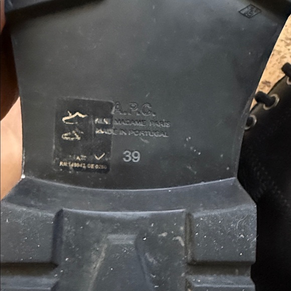 A.P.C. Black Leather boots - Picture 7 of 7